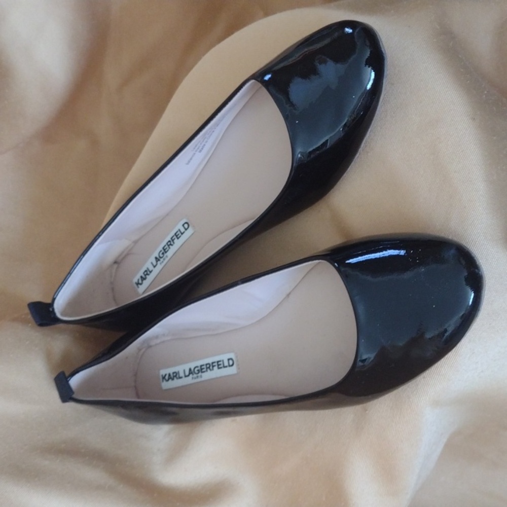 Karl Lagerfeld Patent Ballet Flats